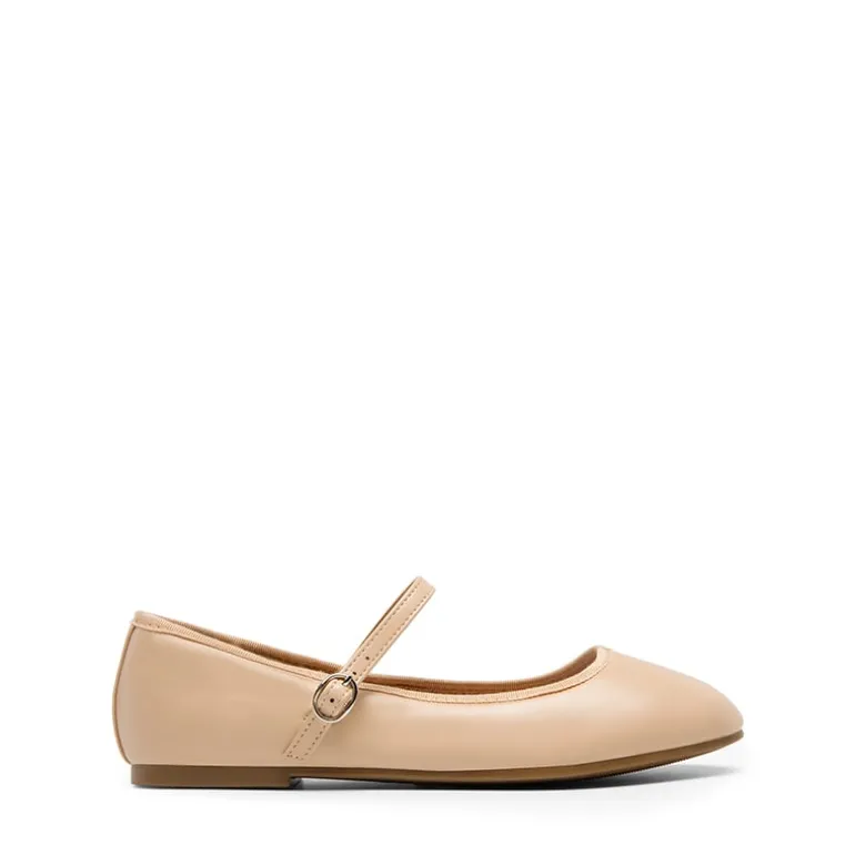 Buckle Round Toe Mary Jane Flats