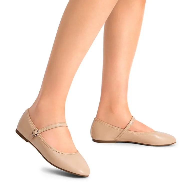 Buckle Round Toe Mary Jane Flats