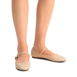 Buckle Round Toe Mary Jane Flats