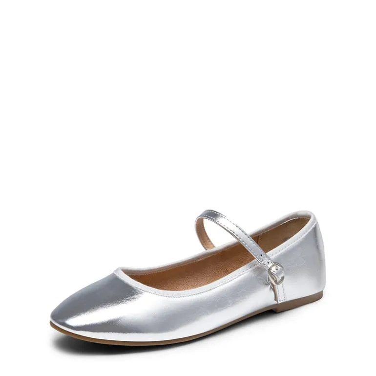 Buckle Round Toe Mary Jane Flats