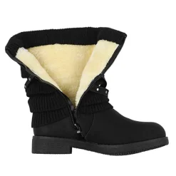 Buckle Strap Mid Calf Snow Boots
