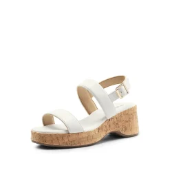 Buckle Strap Platform Wedge Sandals