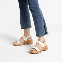 Buckle Strap Platform Wedge Sandals