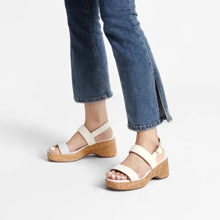 Buckle Strap Platform Wedge Sandals