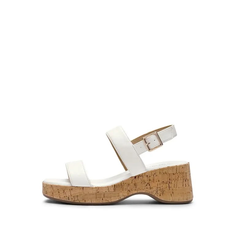 Buckle Strap Platform Wedge Sandals