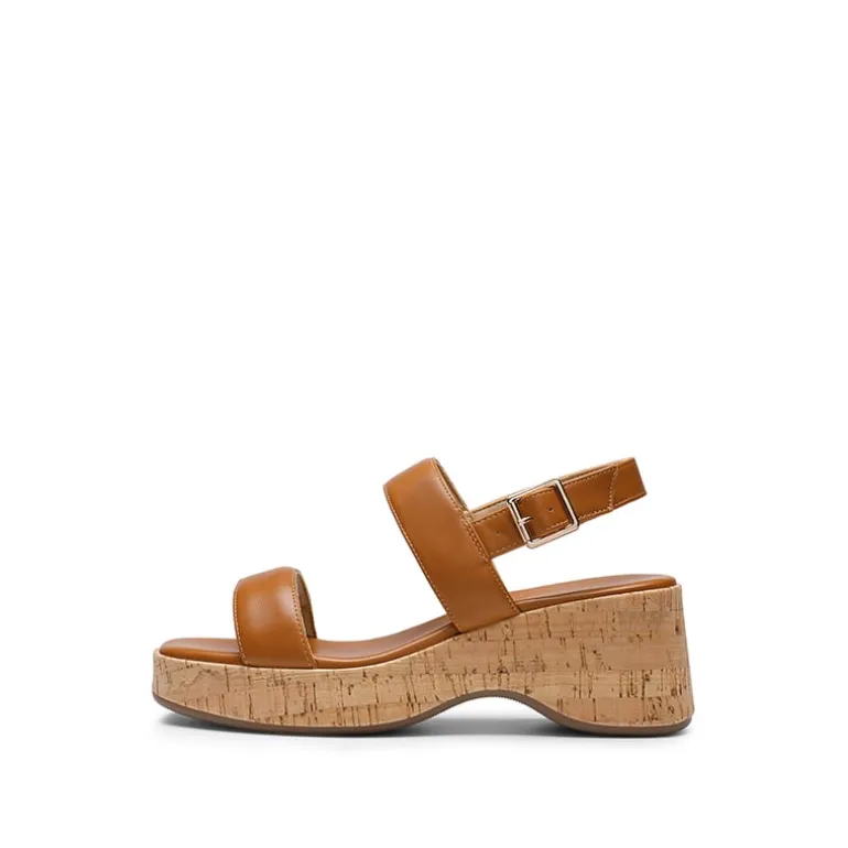 Buckle Strap Platform Wedge Sandals