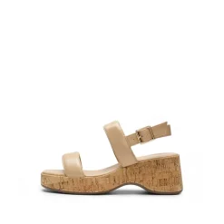 Buckle Strap Platform Wedge Sandals