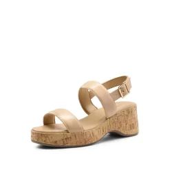 Buckle Strap Platform Wedge Sandals