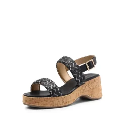 Buckle Strap Platform Wedge Sandals