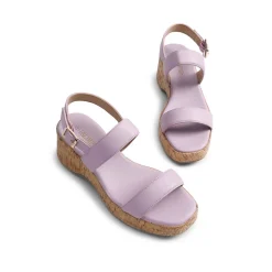 Buckle Strap Platform Wedge Sandals