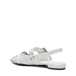 Buckle Straps Slingback Flats