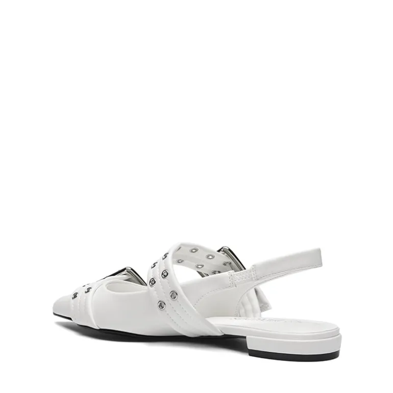 Buckle Straps Slingback Flats