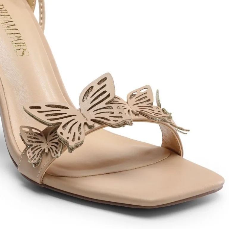 Butterfly Lace Up Stilleto High Heels
