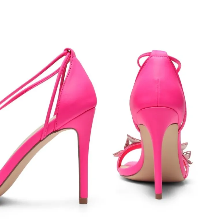 Butterfly Lace Up Stilleto High Heels