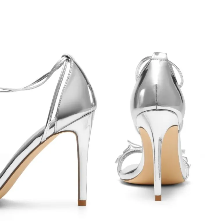 Butterfly Lace Up Stilleto High Heels