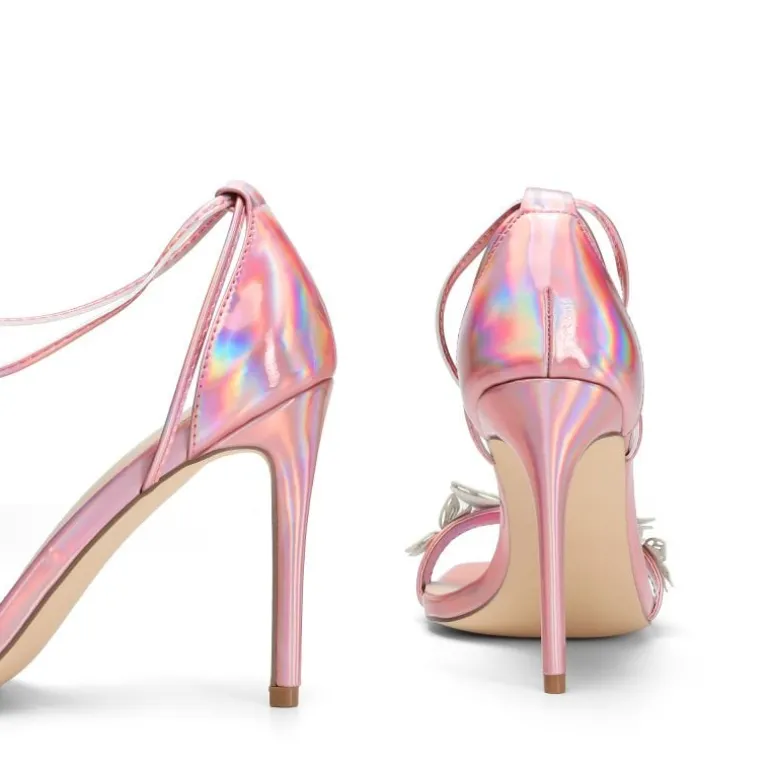 Butterfly Lace Up Stilleto High Heels