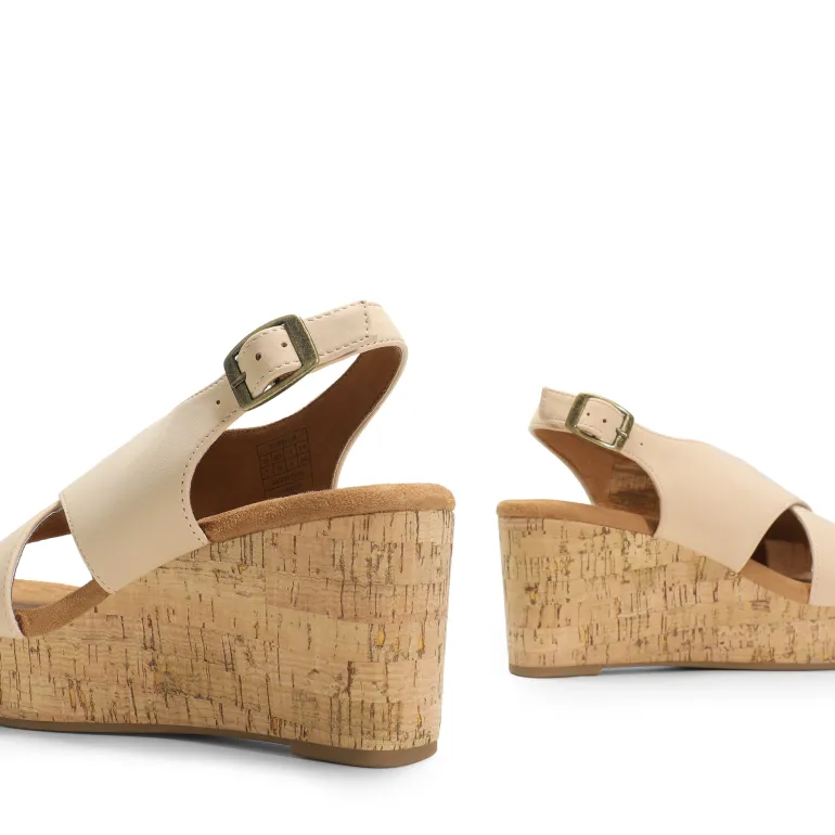Casual Platform Criss-Cross Wedge Sandals