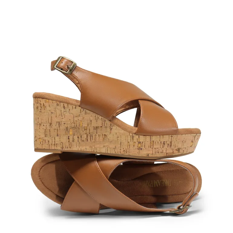 Casual Platform Criss-Cross Wedge Sandals