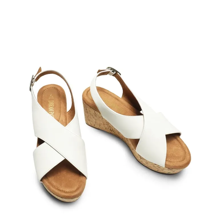 Casual Platform Criss-Cross Wedge Sandals