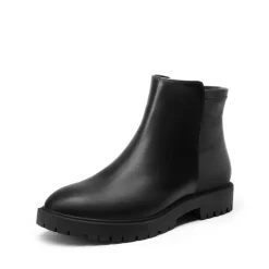 Chelsea Low Heel Pull-On Ankle Boots