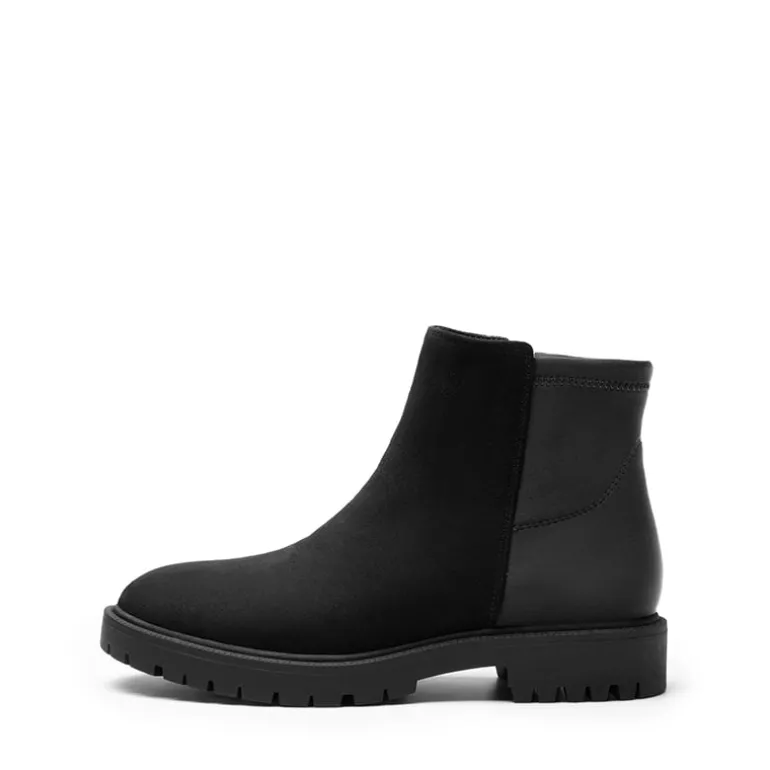 Chelsea Low Heel Pull-On Ankle Boots