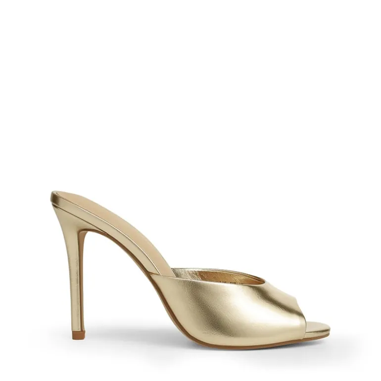 Chic Open Toe Stiletto Mule Heels