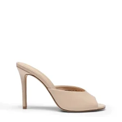 Chic Open Toe Stiletto Mule Heels