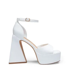 Chunky Ankle-Strap Platform Heel Sandals