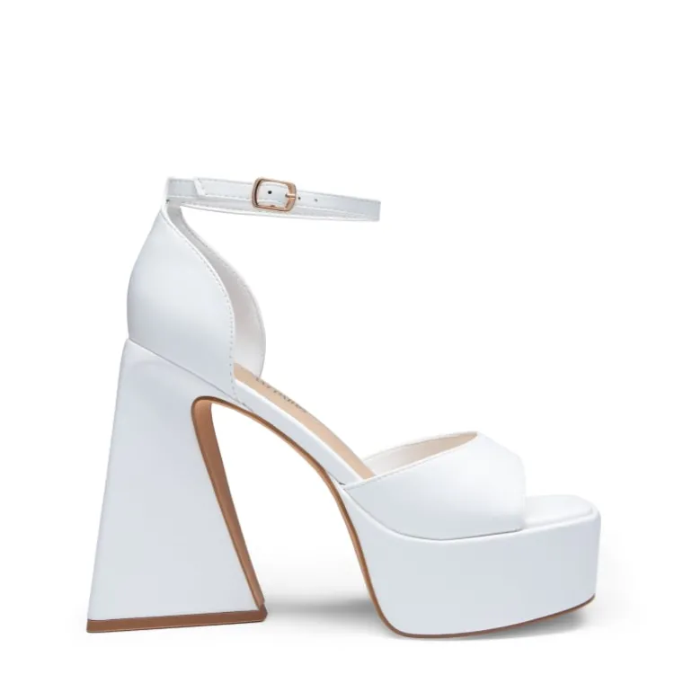 Chunky Ankle-Strap Platform Heel Sandals