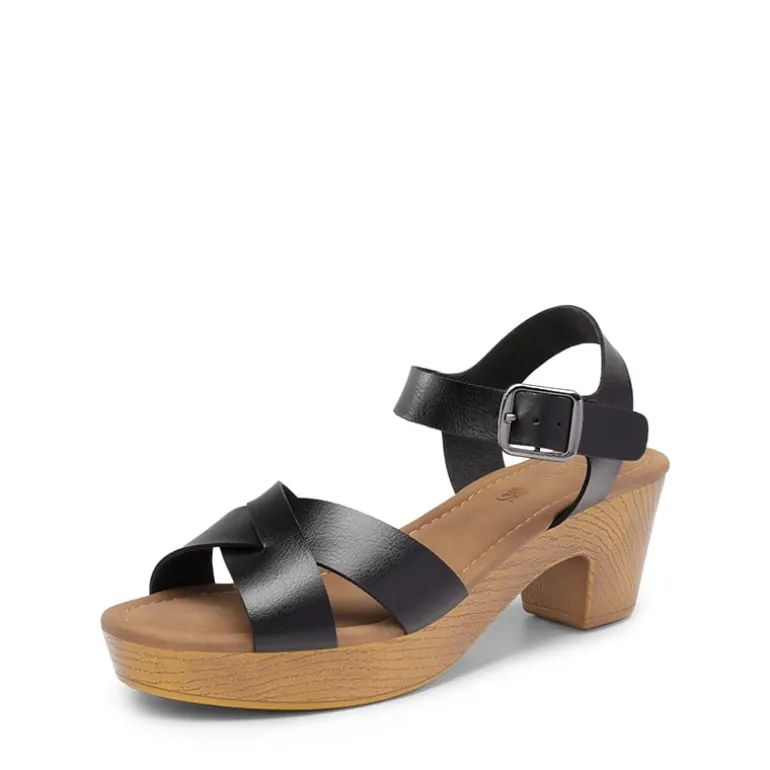 Chunky Criss Cross Platform Sandals