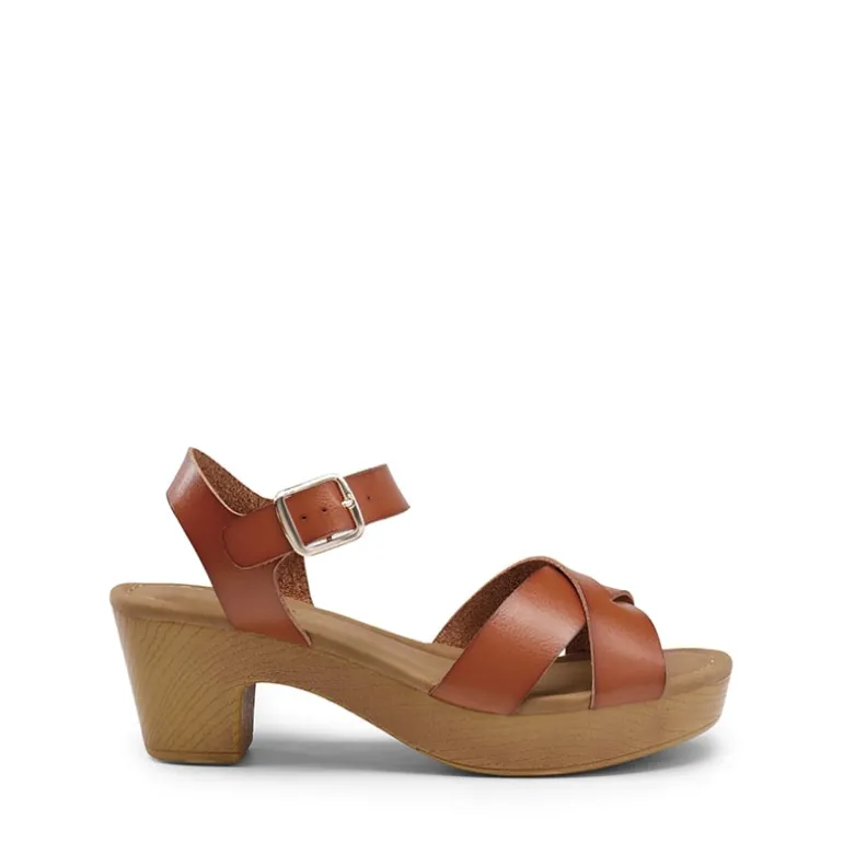 Chunky Criss Cross Platform Sandals