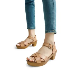 Chunky Criss Cross Platform Sandals