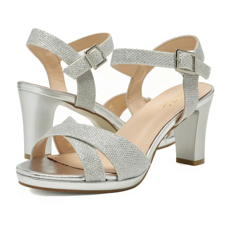 Chunky Heel Ankle Strap Sandals