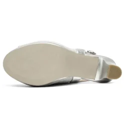 Chunky Heel Peep Toe Slingback Sandals