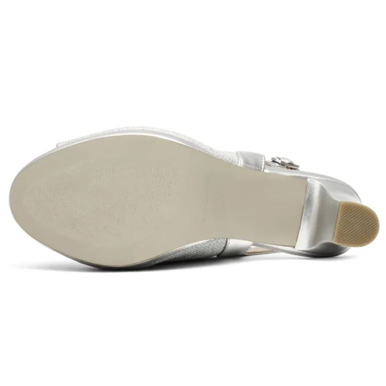 Chunky Heel Peep Toe Slingback Sandals