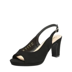 Chunky Heel Peep Toe Slingback Sandals