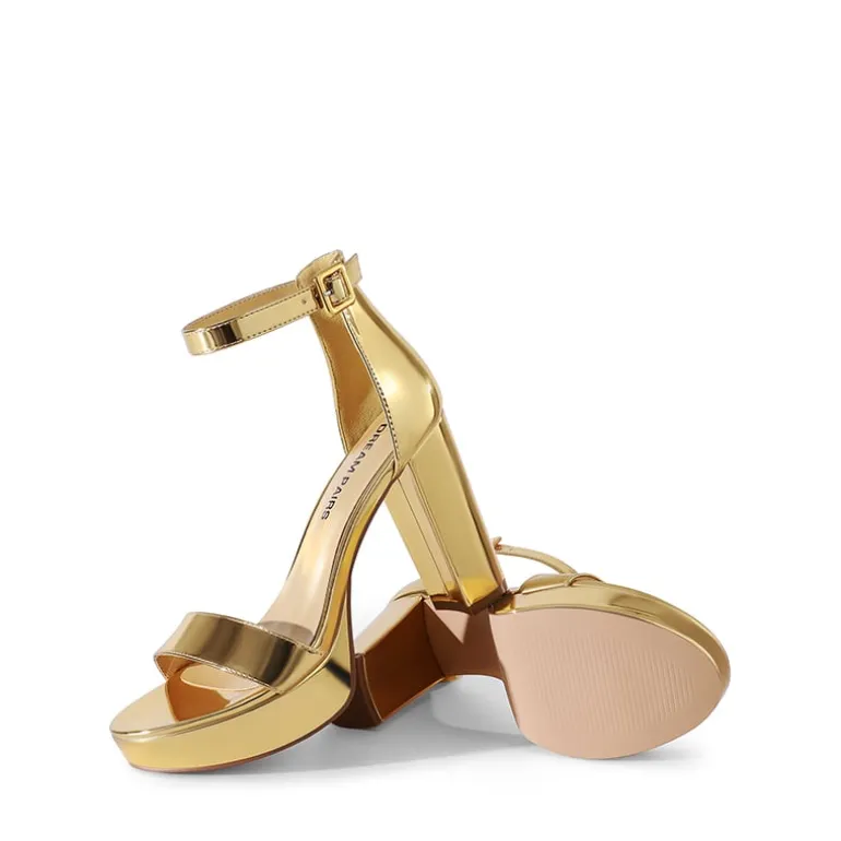 Chunky Heel Platform Ankle Strap Sandals