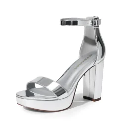Chunky Heel Platform Ankle Strap Sandals