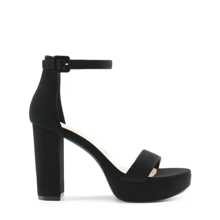 Chunky Heel Platform Ankle Strap Sandals