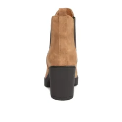 Chunky High Heel Chelsea Ankle Boots