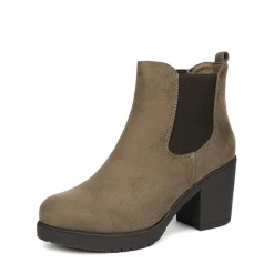 Chunky High Heel Chelsea Ankle Boots