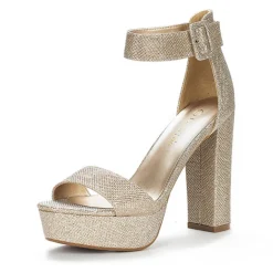 Chunky High Heel Platform Sandals