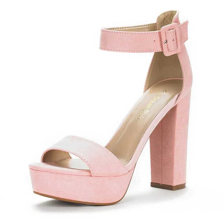 Chunky High Heel Platform Sandals