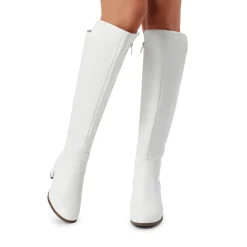 Chunky Knee High Stretch Boots