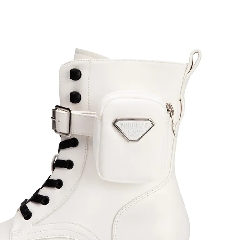 Chunky Lace-up Ankle Boots