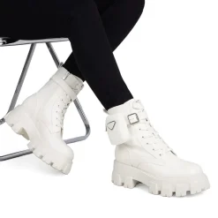 Chunky Lace-up Ankle Boots