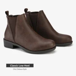 Chunky Low Heel Ankle Booties