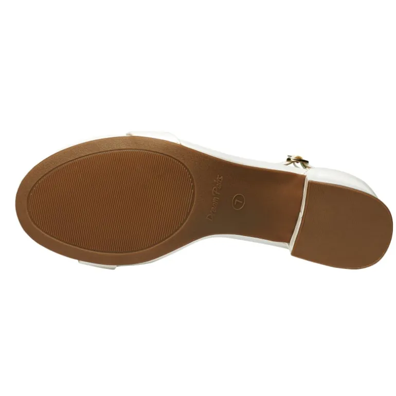 Chunky Low Heel Pump Sandals