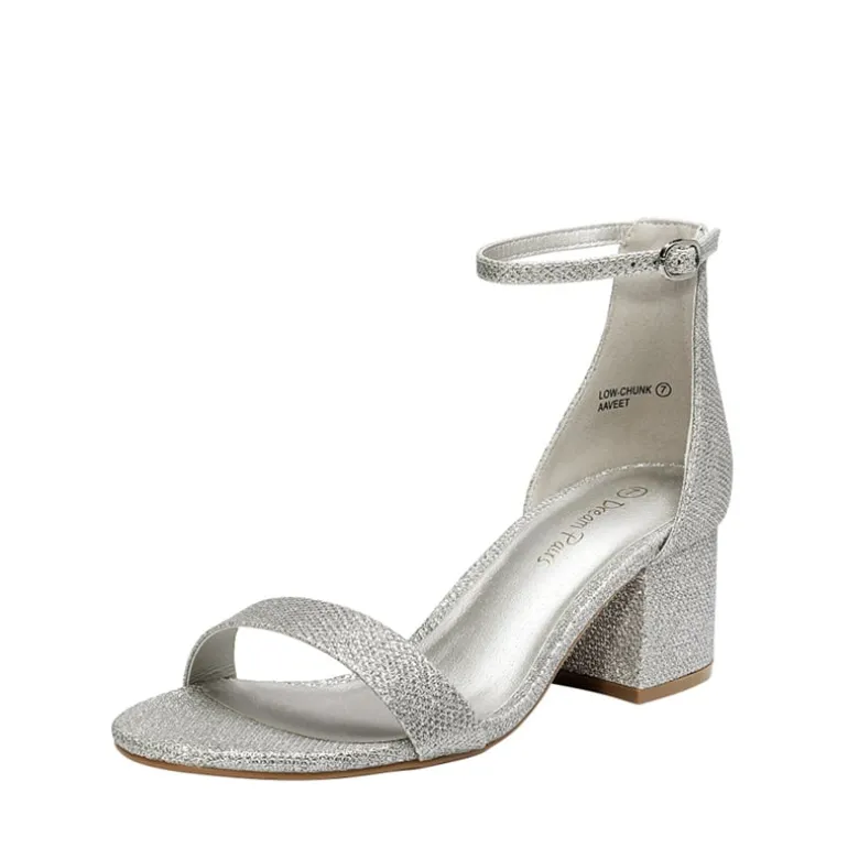 Chunky Low Heel Pump Sandals