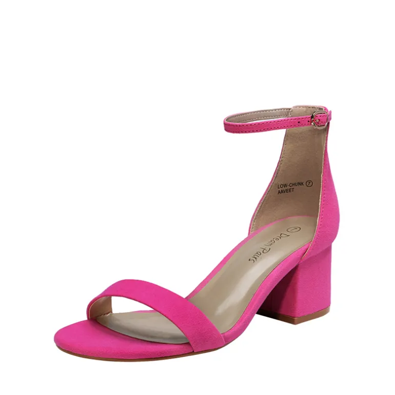 Chunky Low Heel Pump Sandals
